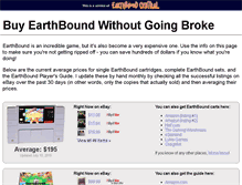 Tablet Screenshot of buyearthbound.com
